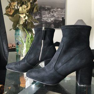 Black Suede Socks Boots
